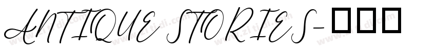 ANTIQUE STORIES字体转换